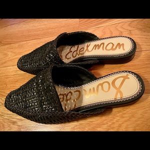 Sam Edelman woven leather mules